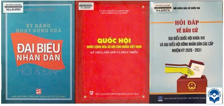 Giới thiệu sách chào mừng bầu cử Đại biểu Quốc hội khoá XVI và Đại biểu Hội đồng nhân dân các cấp nhiệm kỳ 2026 - 2031