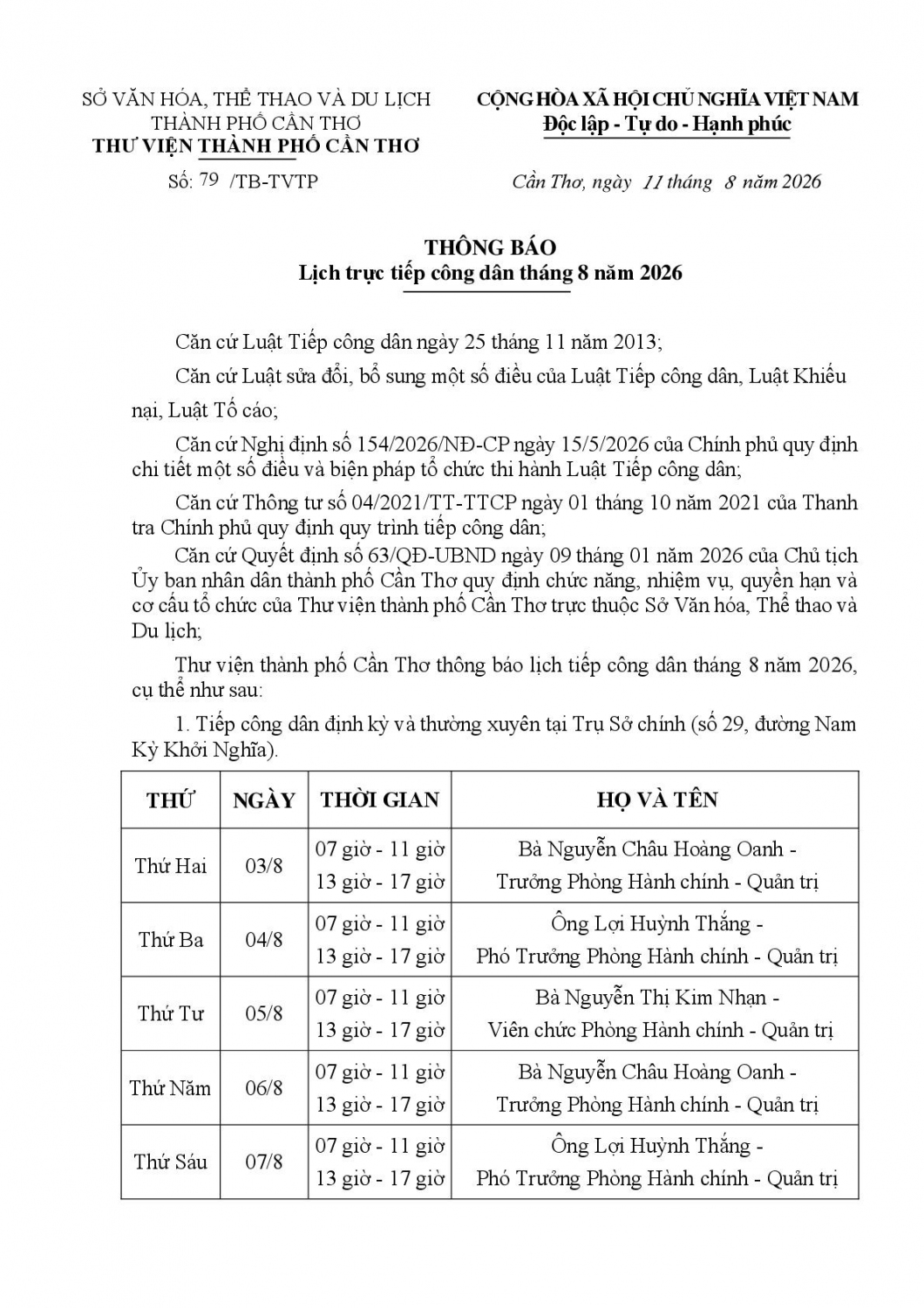 TB lich tiep cong dan thang 8 2026 001