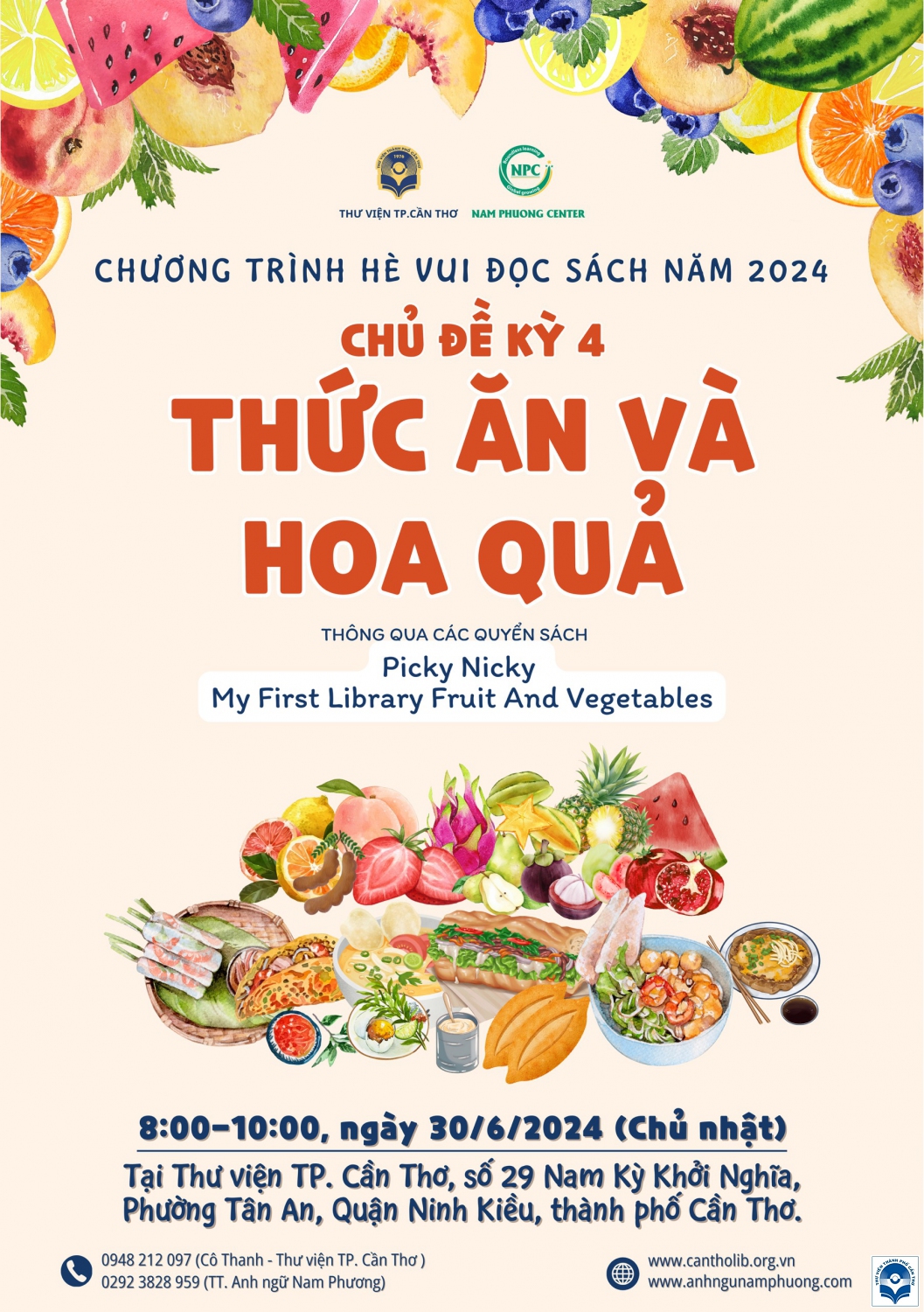 THÔNG BÁO CHƯƠNG TRÌNH HÈ VUI ĐỌC SÁCH NĂM 2024 - KỲ 4